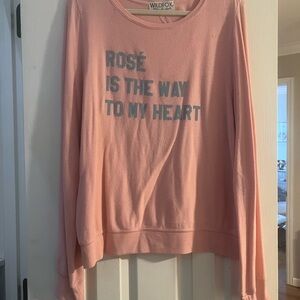 Wildfox Pink Graphic Sweatshirt